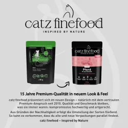 catz finefood Pure Pouch 8 x 85 g - Hirsch