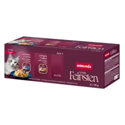 animonda Vom Feinsten Adult in Gelee 12 x 85 g - Mixpaket (2 Sorten)