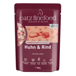 Sparpaket catz finefood Feines Filet 32 x 85 g - Huhn & Rind