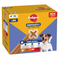 Pedigree Dentastix Tägliche Zahnpflege Hundesnack - Multipack: 168 Stück (2640 g) für kleine Hunde (5-10 kg)