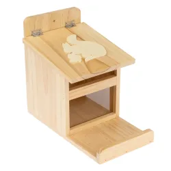 TIAKI Eichhörnchen Futterstation - L 16 x B 26 x H 22 cm