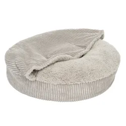 Hundebett Flocke - Ersatzbezug Ø 65 cm, hellgrau