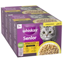 Whiskas Multipack 7+ Geflügel Auswahl in Sauce 24 x 85g
