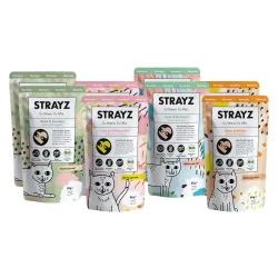 STRAYZ BIO Katze 8 x 85 g - BIO Probierpaket