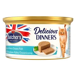 Butcher's Delicious Dinners Katze 24 x 85 g - Thunfisch & Meeresfisch