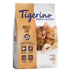 Tigerino Performance Multi Cat Katzenstreu ? Babypuderduft - 12 l