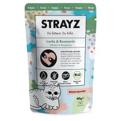STRAYZ BIO Suppe 14 x 40 g - Bio-Lachs & Bio-Rosmarin