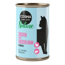 Sparpaket Cosma Nature 12 x 140 g - Huhn & Hühnerschinken