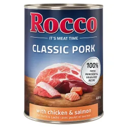 Sparpaket Rocco Classic Pork 12 x 400 g - Huhn & Lachs