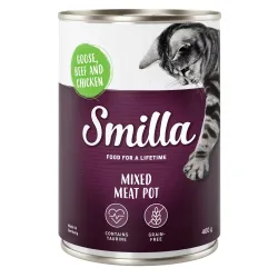 Smilla Multifleischtöpfchen 6 x 400 g - Geflügel, Rind und Wild
