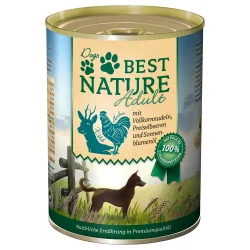 Sparpaket Best Nature Dog Adult 12 x 400 g - Wild, Huhn & Nudeln