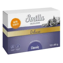Smilla Deluxe Häppchen 48 x 85 g - mit Pute & Spinat