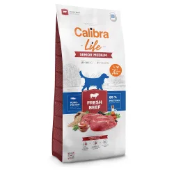 Calibra Life Senior Medium Breed mit frischem Rind - Sparpaket: 2 x 12 kg