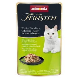 animonda vom Feinsten Adult in Sauce 18 x 50 g - weisser Thunfisch, Calamari + Algen in Muschelsauce