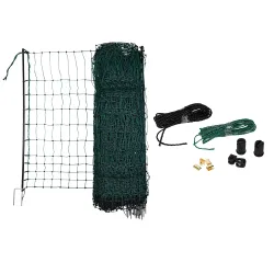 Kerbl Geflügelnetz Doppelspitze ohne Strom - L 25 m x B 106 cm