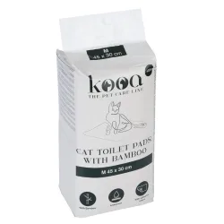 kooa Haubentoilette mit Öko-Kunststoff - Passendes Zubehör: 40x kooa Trainingsunterlage mit Bambus, L 45 x B 30 cm