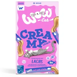 Wow Cat Creamy Snack 5 x 15 g - Lachs