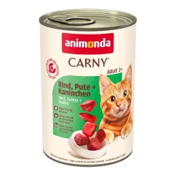 Sparpaket animonda Carny Adult 12 x 400 g - Rind, Pute & Kaninchen