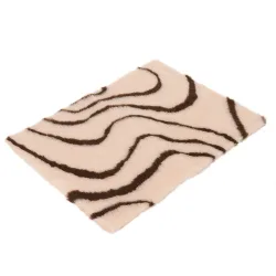 Vetbed®  Isobed SL Katzendecke Wave, creme/braun - L 75 x B 50 cm