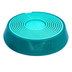 KONG Licks Spinz Hundespielzeug - blaugrün, Grösse L: ca. Ø 20,3 x H 4,5 cm