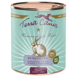 Sparpaket Terra Canis getreidefrei 12 x 800 g - Kaninchen mit Zucchini, Aprikose & Borretsch