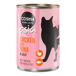 Cosma Asia in Jelly 6 x 400 g - Thunfisch & Brasse