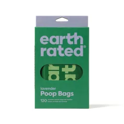 Earth Rated 120 Kotbeutel mit Griff - Lavendel