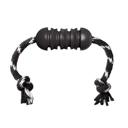 KONG Extreme Dental Hundespielzeug mit Seil - Grösse M: ca. L 46 x Ø 5 cm