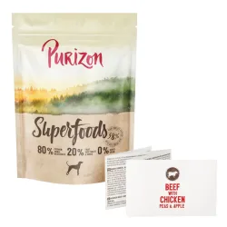 Purizon Superfoods Rind mit Huhn, Erbsen und Äpfeln - 100 g