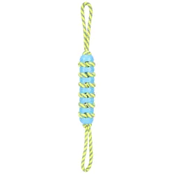 Flamingo Hundespielzeug Tofla Zerrseil und Stick - Ø 5 x L 55 cm