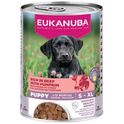 Eukanuba Puppy Reich an Rind mit Kürbis - Sparpaket: 24 x 400 g