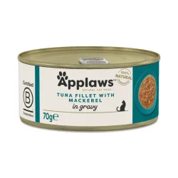 Sparpaket Applaws Cat in Sosse 12 x 70 g - Thunfisch mit Makrele