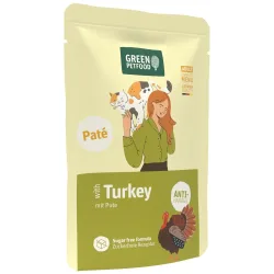 Green Petfood Adult Paté 8 x 85 g - Truthahn - Anti-Hairball