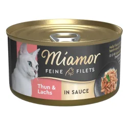 Miamor Feine Filets in Sosse 24 x 85 g - Thunfisch & Lachs