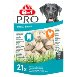 8in1 Pro Dental Kauknochen Huhn - 252 g, 21 Stück (Grösse XS)