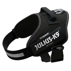 JULIUS-K9 IDC®-Powergeschirr - schwarz - Grösse L: Brustumfang 63 - 85 cm