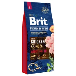 Brit Premium by Nature Adult Large Breed mit Huhn - Sparpaket: 2 x 3 kg
