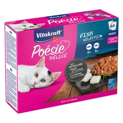 Vitakraft Poésie Delice Adult 6x85g Fleisch, in Sauce
