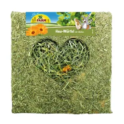 JR Farm Heu-Würfel mit Blüten  - 450 g (gross)