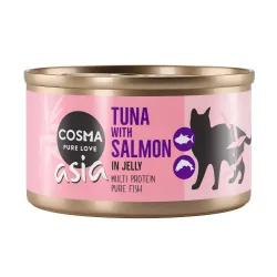 Sparpaket Cosma Asia in Jelly 24 x 85 g - Thunfisch & Lachs