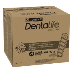 PURINA Dentalife Tägliche Zahnpflege-Snacks für grosse Hunde (25-40 kg) - 36 Sticks  (12 x 106 g)