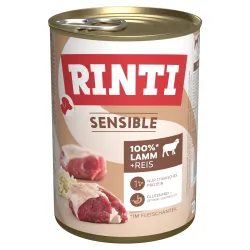 Sparpaket RINTI Sensible 24 x 400g - Lamm & Reis