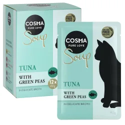 Cosma Soup 12 x 40 g - Thunfisch mit grünen Erbsen