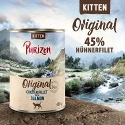 Purizon Adult 12 x 400 g - getreidefrei - Kitten: Hühnerfilet mit Truthahn