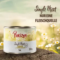 Purizon Single Meat 6 x 200 g - Mix: Huhn, Rind, Lamm