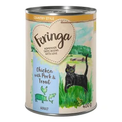 Sparpaket Feringa Country Style Menü 24 x 400 g - Hähnchen, Forelle, Schwein