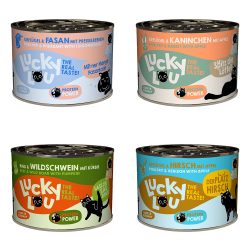 Lucky Lou Nassfutter Katze Adult Tasty Mixpaket 6x200 g Wild-Mix