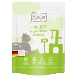 MjAMjAM Quetschie 6 x 300 g - leckeres Rind an gedämpftem Kürbis
