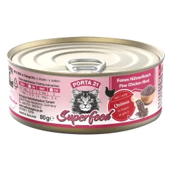 Porta 21 Superfood 24 x 80 g - Huhn mit Chiasamen