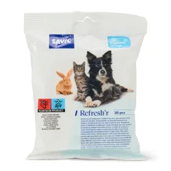 Savic Refresh'r Wipes Sensitive - Sparpaket: 2 x 20 Stück